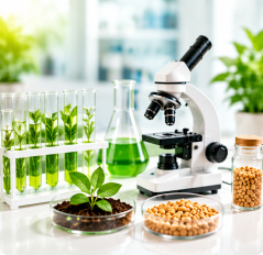 Agricultural laboratory quality testing